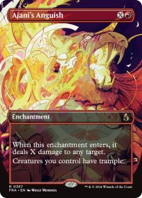 アジャニの苦悶/Ajani's Anguish (全面アート版) 【英語版】 [FRA-赤R]