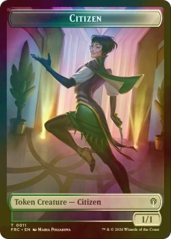 画像1: [FOIL] 市民/CITIZEN & ファイレクシアン・ダニ/PHYREXIAN MITE 【英語版】 [FRC-トークン]