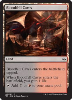 画像1: 血溜まりの洞窟/Bloodfell Caves 【英語版】 [FRF-土地C]