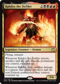 画像1: 穢すものラクドス/Rakdos the Defiler 【英語版】 [GK2-金R]