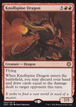 画像1: 山背骨のドラゴン/Knollspine Dragon 【英語版】 [GN3-赤R]