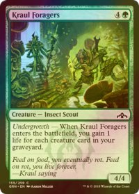 [FOIL] クロールの食料隊/Kraul Foragers 【英語版】 [GRN-緑C]
