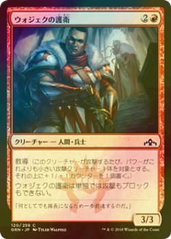 画像1: [FOIL] ウォジェクの護衛/Wojek Bodyguard 【日本語版】 [GRN-赤C]