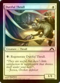 [FOIL] 従順なスラル/Dutiful Thrull 【英語版】 [GTC-白C]