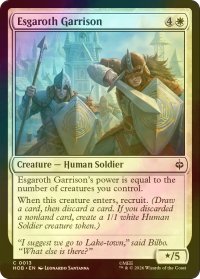 [FOIL] エスガロスの守備隊/Esgaroth Garrison 【英語版】 [HOB-白C]