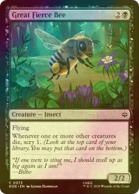 [FOIL] 大きく猛々しいミツバチ/Great Fierce Bee 【英語版】 [HOB-黒C]
