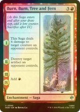 [FOIL] 燃えろ、燃えろ、木よ、シダよ/Burn, Burn, Tree and Fern 【英語版】 [HOB-赤U]