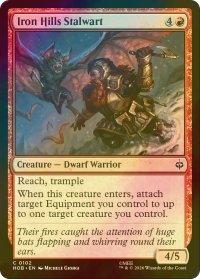 [FOIL] くろがね連山の重鎮/Iron Hills Stalwart 【英語版】 [HOB-赤C]