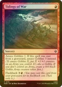 [FOIL] 戦の知らせ/Tidings of War 【英語版】 [HOB-赤C]