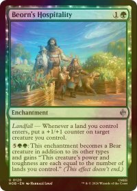 [FOIL] ビヨルンの歓待/Beorn's Hospitality 【英語版】 [HOB-緑U]