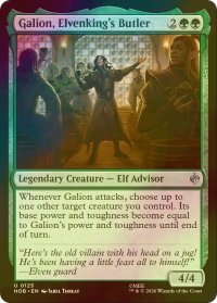 [FOIL] エルフ王の給仕頭、ガリオン/Galion, Elvenking's Butler 【英語版】 [HOB-緑U]