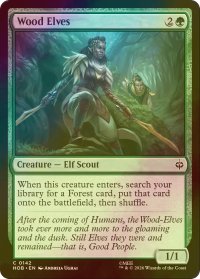 [FOIL] ウッド・エルフ/Wood Elves 【英語版】 [HOB-緑C]