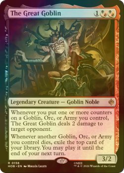 画像1: [FOIL] 大ゴブリン/The Great Goblin 【英語版】 [HOB-金R]