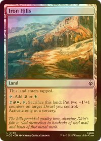 [FOIL] くろがね連山/Iron Hills 【英語版】 [HOB-土地C]