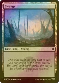 [FOIL] 沼/Swamp 【英語版】 [HOB-土地C]