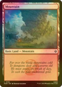 [FOIL] 山/Mountain 【英語版】 [HOB-土地C]