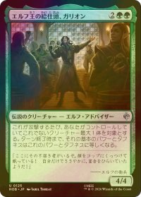 [FOIL] エルフ王の給仕頭、ガリオン/Galion, Elvenking's Butler 【日本語版】 [HOB-緑U]