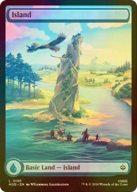 [FOIL] 島/Island (全面アート版) 【英語版】 [HOB-土地C]