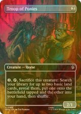 [FOIL] ポニーの群れ/Troop of Ponies (全面アート版) 【英語版】 [HOB-無U]
