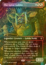 [FOIL] 大ゴブリン/The Great Goblin (全面アート・海外産ブースター版) 【英語版】 [HOB-金R]