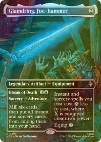 [FOIL] 敵砕き、グラムドリング/Glamdring, Foe-hammer (全面アート・海外産ブースター版) 【英語版】 [HOB-灰R]