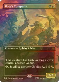 [FOIL] ボルグの隊/Bolg's Company (全面アート・海外産ブースター版) 【英語版】 [HOB-金R]