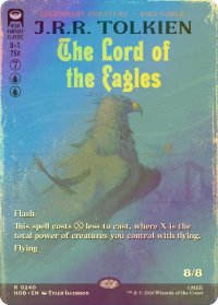 [FOIL] ワシの王/The Lord of the Eagles (全面アート・海外産ブースター版) 【英語版】 [HOB-青R]