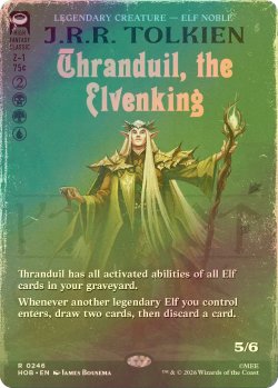 画像1: [FOIL] エルフ王、スランドゥイル/Thranduil, the Elvenking (全面アート・海外産ブースター版) 【英語版】 [HOB-金R]