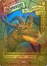 [FOIL] 壮大なる者、スマウグ/Smaug the Magnificent (ショーケース版・きらめく黄金仕様) 【英語版】 [HOB-赤MR]