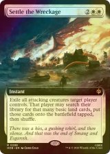 [FOIL] 残骸の漂着/Settle the Wreckage (拡張アート版) 【英語版】 [HOB-白R]