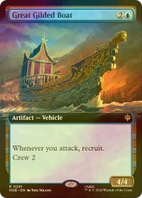 [FOIL] 大きな黄金ぬりの船/Great Gilded Boat (拡張アート版) 【英語版】 [HOB-青R]