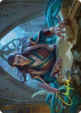 月を読む者、エルロンド/Elrond, Moon-Reader No.009 (箔押し版) 【日本語版】 [HOB-アート]