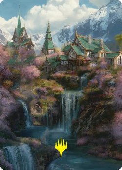 画像1: 裂け谷/Rivendell No.040 (箔押し版) 【日本語版】 [HOB-アート]