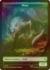 [FOIL] 狼/WOLF & ゴブリン・軍団/GOBLIN ARMY No.003 【英語版】 [HOB-トークン]