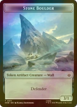 画像2: [FOIL] 熊/BEAR & 大きな岩石/STONE BOULDER 【英語版】 [HOB-トークン]