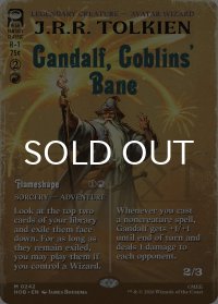ゴブリンの災い、ガンダルフ/Gandalf, Goblins' Bane (全面アート版) 【英語版】 [HOB-赤MR]