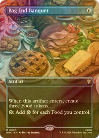 [FOIL] 袋小路屋敷の宴/Bag End Banquet (全面アート版) 【英語版】 [HOC-灰R]