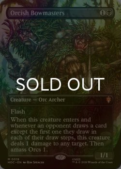 画像1: [FOIL] オークの弓使い/Orcish Bowmasters No.019 (全面アート・海外産ブースター版) 【英語版】 [HOC-黒MR]