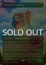 [FOIL] 喜ぶハーフリング/Delighted Halfling (全面アート版) 《特価品》 【英語版】 [HOC-緑MR]