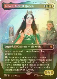 [FOIL] 人の子の女王、アルウェン/Arwen, Mortal Queen (全面アート・海外産ブースター版) 【英語版】 [HOC-金MR]