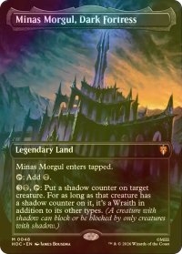 [FOIL] 暗黒の要塞、ミナス・モルグル/Minas Morgul, Dark Fortress (全面アート・海外産ブースター版) 【英語版】 [HOC-土地MR]