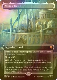 [FOIL] ミナス・ティリス/Minas Tirith No.049 (全面アート・海外産ブースター版) 【英語版】 [HOC-土地MR]