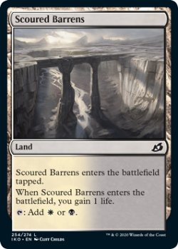 画像1: 磨かれたやせ地/Scoured Barrens 【英語版】 [IKO-土地C]