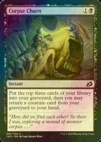 [FOIL] 屍体の攪拌/Corpse Churn 【英語版】 [IKO-黒C]