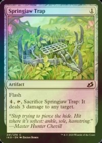 [FOIL] トラバサミ/Springjaw Trap 【英語版】 [IKO-灰C]