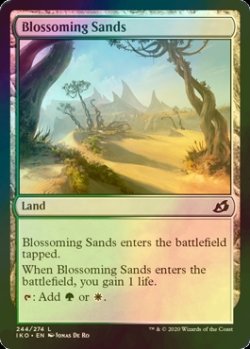 画像1: [FOIL] 花咲く砂地/Blossoming Sands 【英語版】 [IKO-土地C]