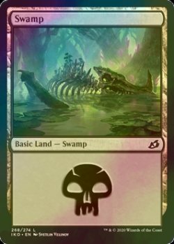 画像1: [FOIL] 沼/Swamp No.268 【英語版】 [IKO-土地C]