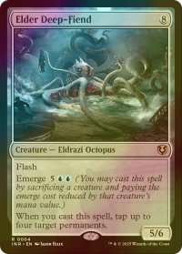 [FOIL] 老いたる深海鬼/Elder Deep-Fiend 【英語版】 [INR-無R]