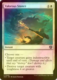 [FOIL] 勇敢な姿勢/Valorous Stance 【英語版】 [INR-白U]