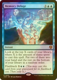 [FOIL] 記憶の氾濫/Memory Deluge 【英語版】 [INR-青R]
